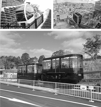 走行するスロープカー2