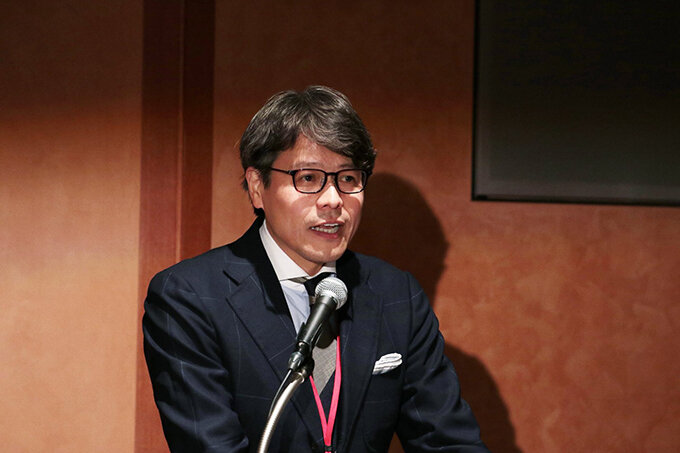 登壇する北村友人さん